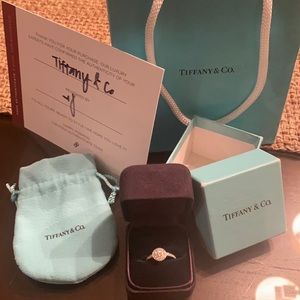 Tiffany Engagement Ring- Platinum w/ .64 diamond
